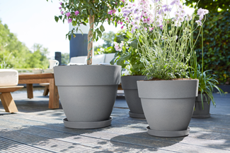 loft urban soucoupe ronde 48cm gris chaud